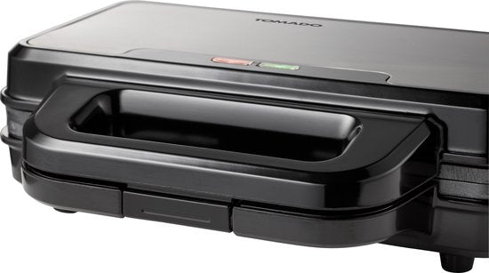 Tomado TGP2001S - XXL Tosti ijzer - Panini grill - PFAS vrij - Tosti apparaat - 900 watt - Zwart/rvs
