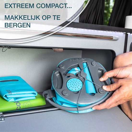 Colapz Opvouwbare Emmer en Gieter 9L - Jerrycan met Kraantje 7 tot 9 liter - Emmer met Deksel Afsluitbaar - Blauw - BPA-vrij - 27 x 22 x 22 cm - Kamperen met Caravan en Camper in 2025