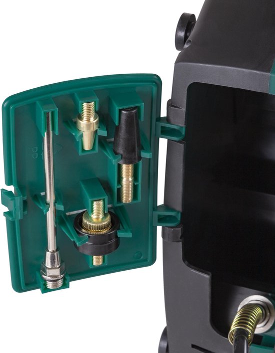 VONROC Draagbare Compressor – 1100W – 8 bar – Olievrij – 180 l/m – Incl. 11 accessoires