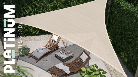 Platinum Sun & Shade - Coolfit - Schaduwdoek – Vierkant - 500x500cm – Zwart – 5 jaar garantie - 95% UV protectie – Sterk geweven 285 g/m² - Hoge kleurechtheid
