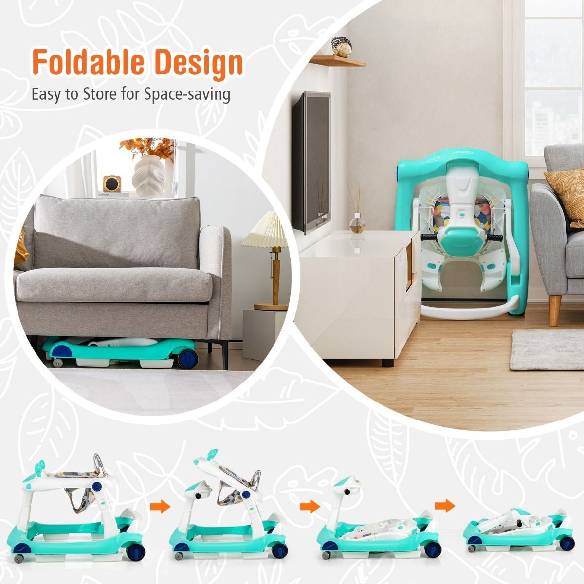 Coast Baby Loopfiets met Muziek - Zwart - 6-18 Maanden