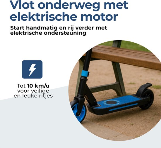 Denver elektrische step voor kinderen - 10km/u - Kinderstep - LED Verlichting - 6km Bereik - SCK5500BU