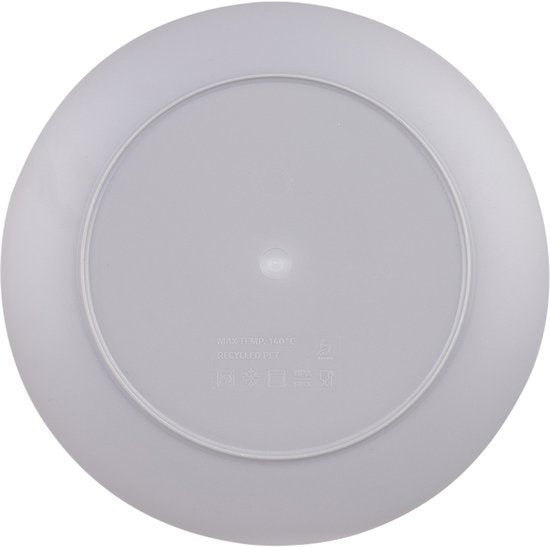 Bo-Camp - Servies - Renew - RPET - Grijs - 16 Stuks