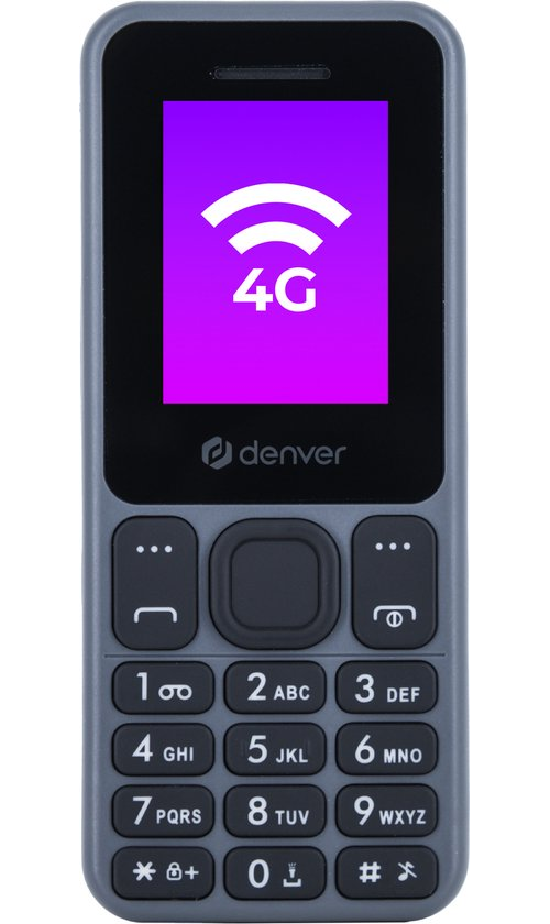 Denver Senioren Mobiele Telefoon 4G - GSM - Smartphonevrij opgroeien - Volledig NL en FR - Simlockvrij - FAS1860L