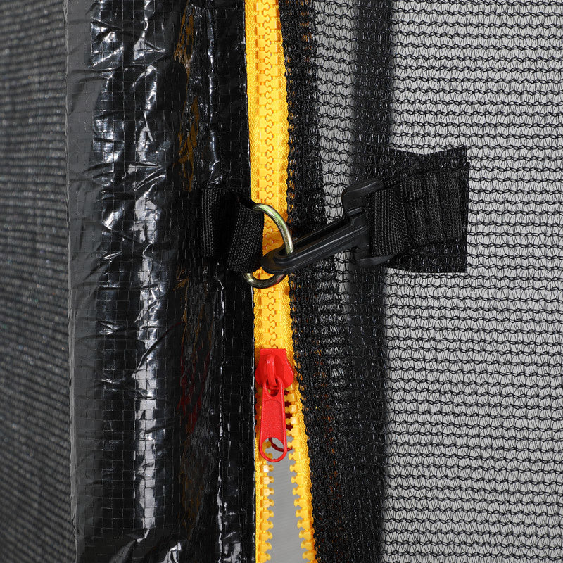 MONZANA Trampoline - 183cm Veiligheidsnet Ladder - Zwart Blauw