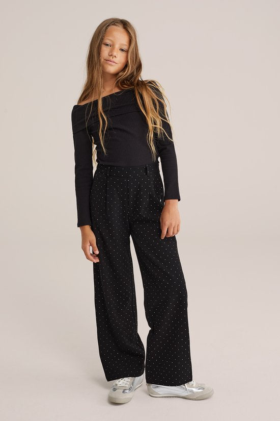 WE Fashion Meisjes off-shoulder top - Maat 10 jaar