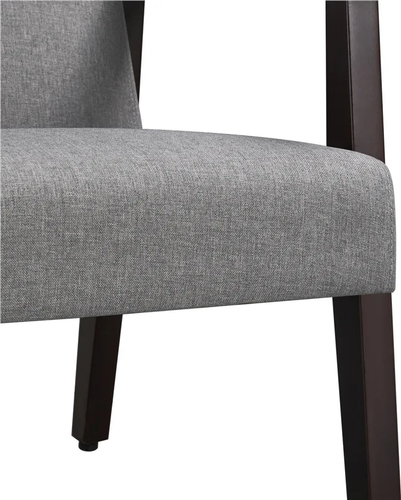 Yaheetech Retro Fauteuil - Houten Armleuningen - Gepolsterd - 136 kg - Donkergrijs