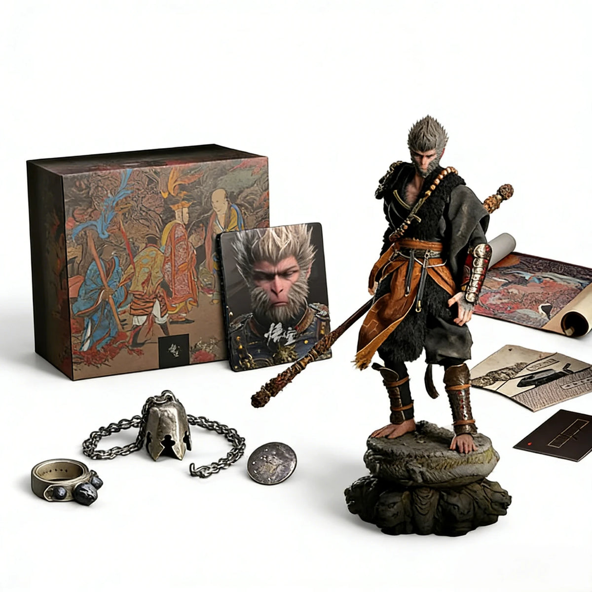 Game Science Black Myth: Wukong Collector's Edition Geschenkdoos - Actiefiguur 1:6 315x100x55 mm - Sieradenset en Zijden Rolschildering