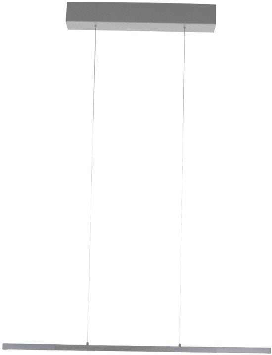 Hanglamp Bande 4906ST in staalkleur, hoogteverstelbaar van 50-125 cm, moderne stijl, met elektronica en metaal, merk Steinhauer