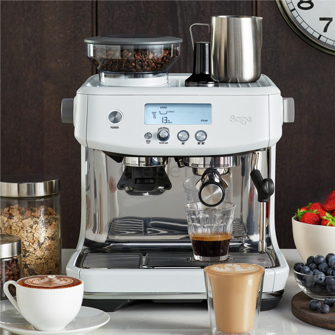 Sage The Barista Pro SES878 - Espressomachine met Koffiemolen – Sea Salt RVS