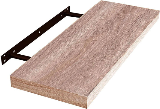Eugad Wandplank - Hout - Eiken - Max. 10 kg - 100 x 23 x 4 cm