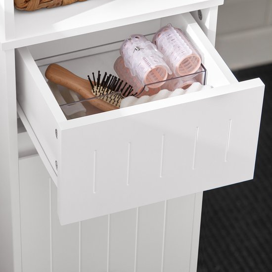 SoBuy Badkamer kast - 30 x 30 x 170 cm - wit