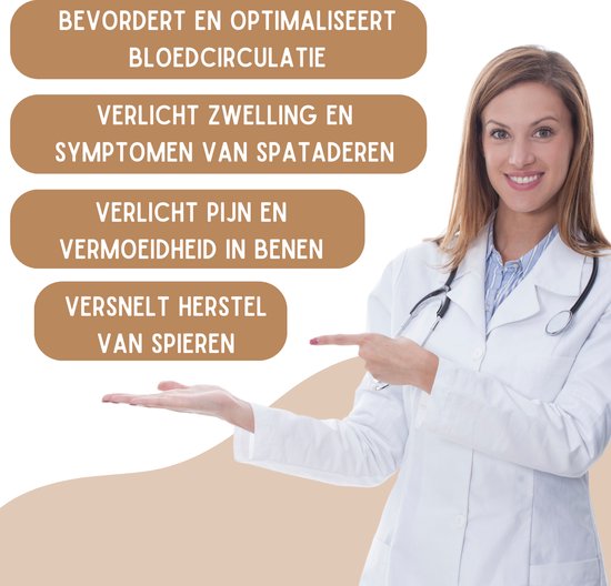 Sandside Compressiekousen Premium Dagelijks Gebruik - 2 Paar - Steunkousen Vrouwen en Mannen - Compressie sokken - Hardloopsokken - Sportsokken - Maat 36-40 S/M
