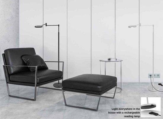 Steinhauer vloerlamp Soleil - zwart - luminium - 3515ZW