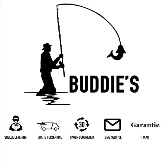 BUDDIE'S® Voerboot – 3KG Laadvermogen - 2 Voerbakken - Verlichting – 500 meter bereik – Opbergtas - Voerboot Karper – Baitboat – Karpervissen
