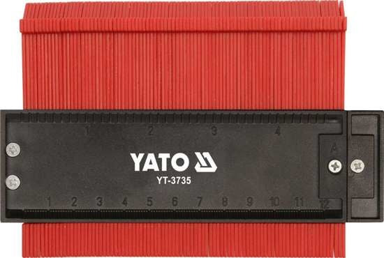 Yato aftekenhulp - Profielmal - 12,5 cm - Met magneet