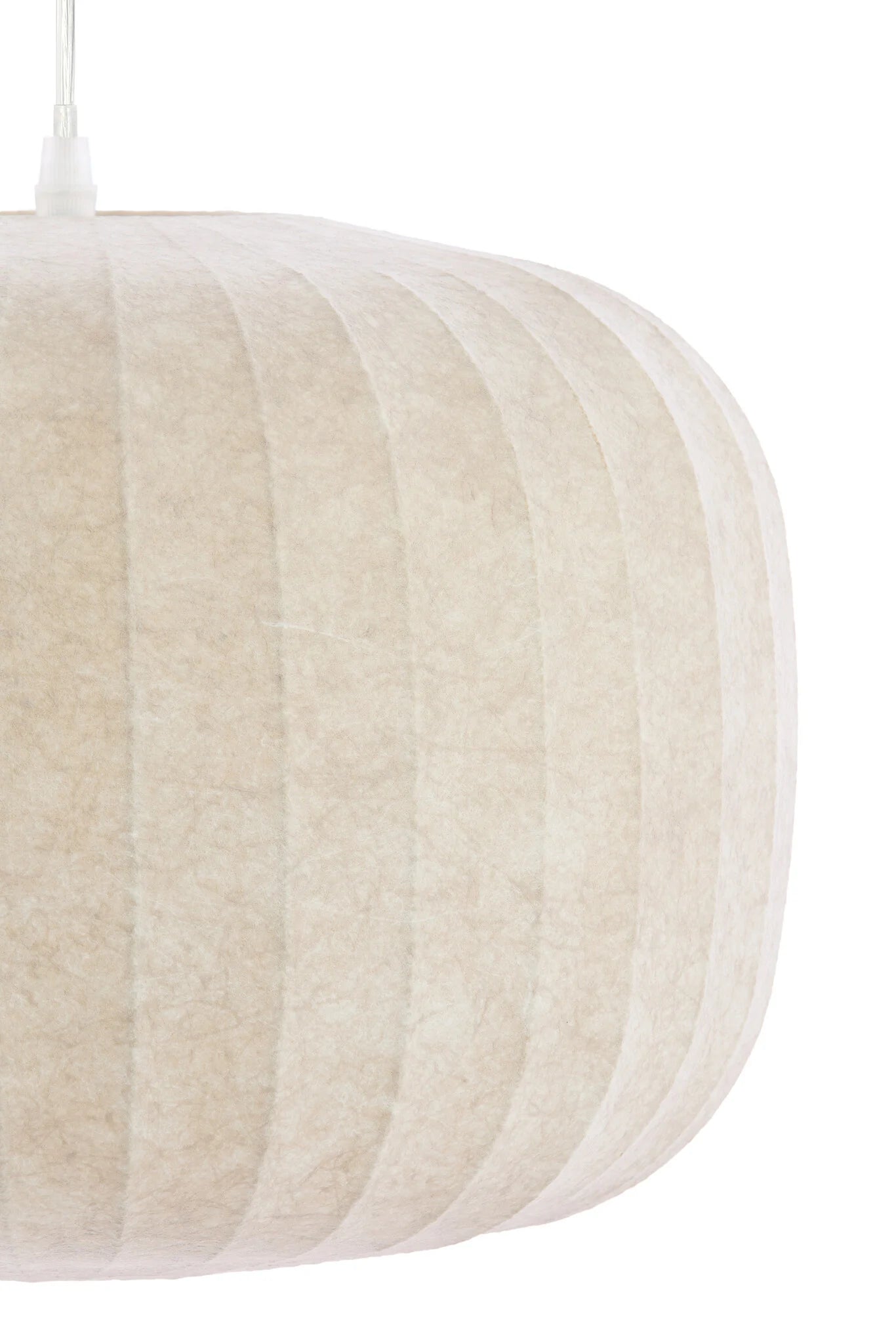 Light & Living Hanglamp Lexa – Ø 44 cm – Ronde Designlamp In Lichtbruin – Modern Sfeervol Licht Voor Eetkamer En Slaapkamer – Synthetisch Materiaal