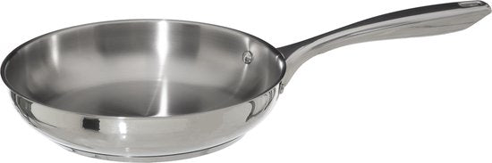 Secret de Gourmet - Koekenpan - Alle kookplaten/warmtebronnen geschikt - zilver - Dia 24 cm