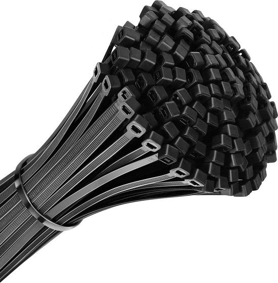 Techvavo® Kabelbinders - 100 stuks Tyraps - Kabel Organizers voor Thuis en Kantoor - 3.6x250mm - Duurzaam Nylon Materiaal - Geschikt voor Heavy Duty Gebruik