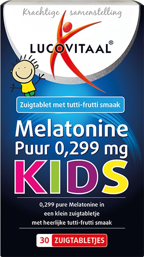 Lucovitaal Melatonine Puur Kids 0,299 milligram Voedingssupplement - 30 tabletten
