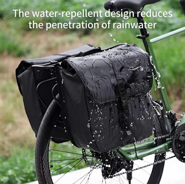 Costic Waterafstotende Fietstas - Zwart - 35 x 17 x 39 cm - Snelsluitsysteem