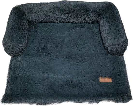 By Cee Cee Origineel Hondendeken Bank – Hondenkleed Bank - Hondenmand - Premium - Volledig Afritsbaar - Donkergrijs - 75x90 - Maat S