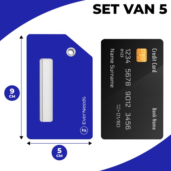 EverNeeds Bagagelabels – Set van 5 – Siliconen Kofferlabels – Duurzaam & Flexibel