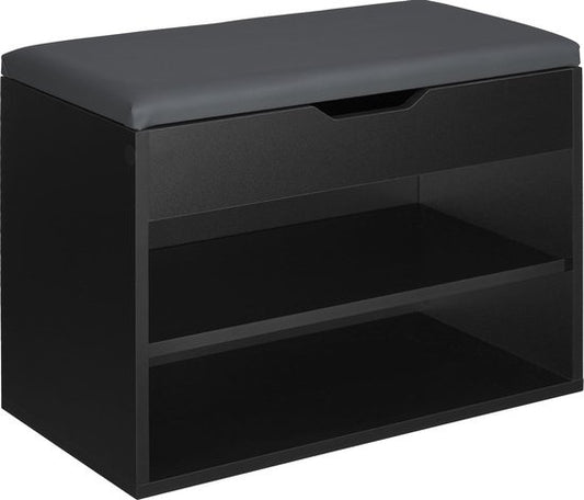 tectake® - Schoenenbank Jasmina zwart SKU: 403615
