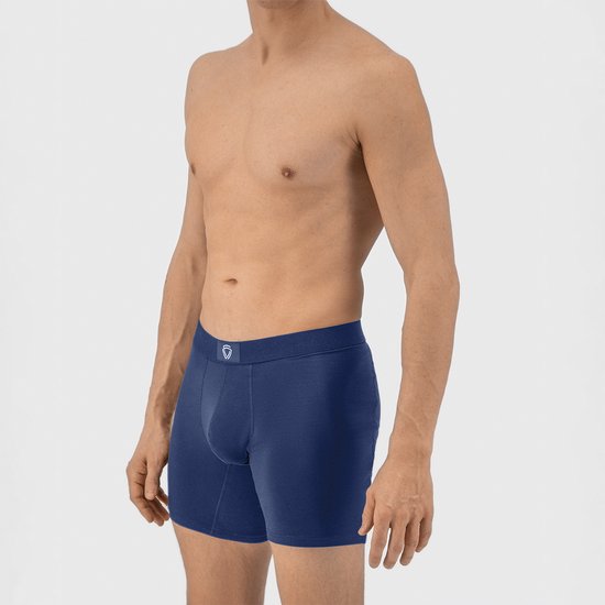 Fibershirts Anti-Zweet Boxershort - Ingebouwde Zweetpad - Ademend MicroModal - Anti-Transpiratie - Heren - Maat XL - Navy