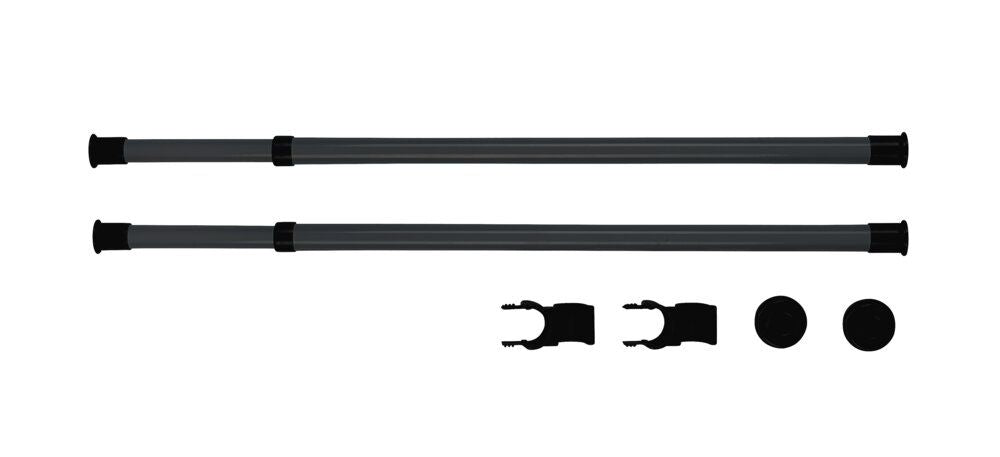 WENKO Herkules Kledingstangen Zwart - 2-Delig - Verstelbaar 75-120 cm