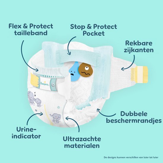 Pampers Premium Protection Maat 2 - 240 Luiers - 4kg-8kg - Maandbox