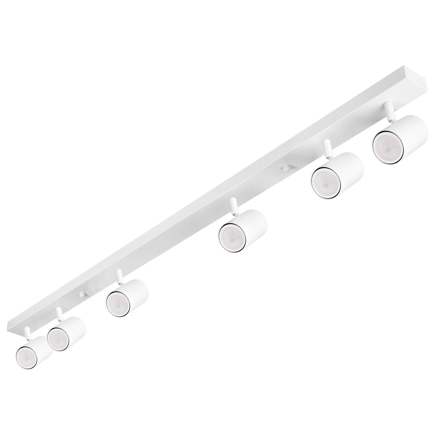 MasterLED Richi Plafondspot 6-lichts Wit GU10 - Draai- en Kantelbaar - 125,5x5,5x14,8 cm