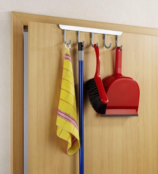 Deurgarderobe Wenko 9x36cm RVS