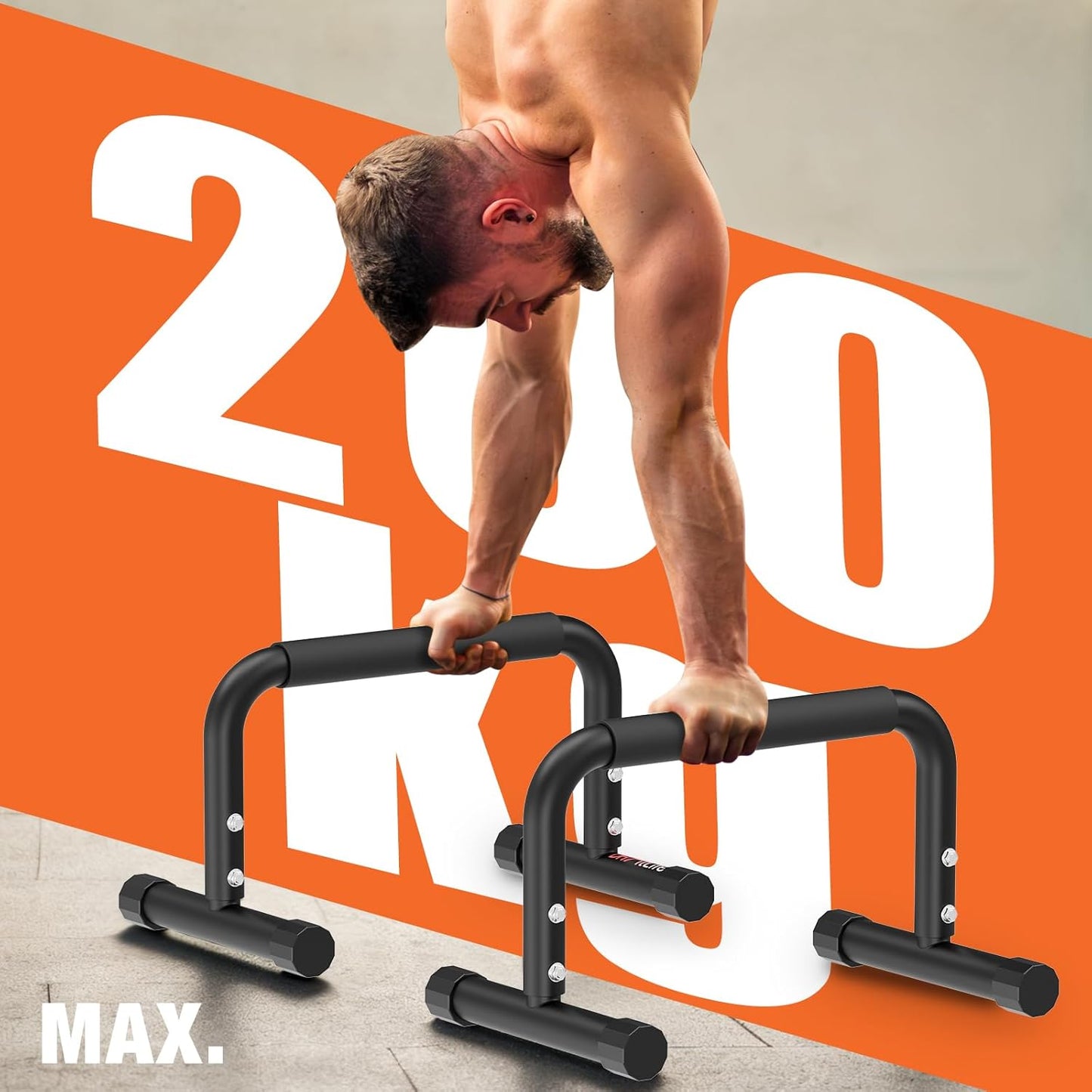 DH Ftlife Bars voor Calisthenics - Verstelbaar - 2 Stuks - Max. 200 kg - 30-35 cm