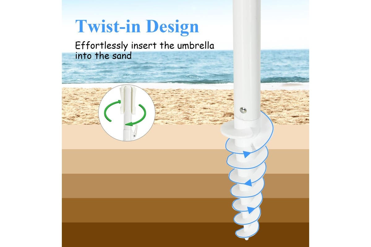 Coast Parasol - 245cm - Blauw
