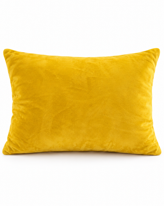 Tan Tomi Velvet Comfort Kussensloop - Okergeel - Set van 2