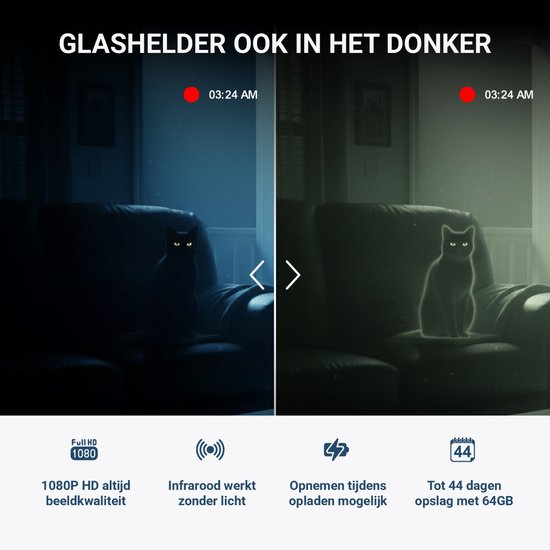 UPLY Spy Camera - Verborgen Camera - 64GB SD Kaart - Mini Camera Verborgen - Spycam - WiFi 1080P - Nachtzicht Bewegingsdetectie - Met App - Draadloos - Kleine Spionage Camera