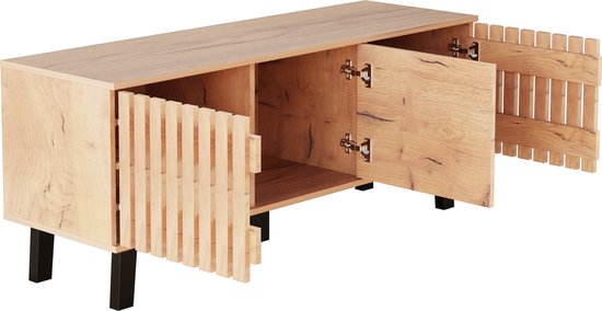 VDD Home - TV meubel - TV kast - Zwevend TV meubel - Hout - 130 x 53 x 40 cm - Staand of hangend
