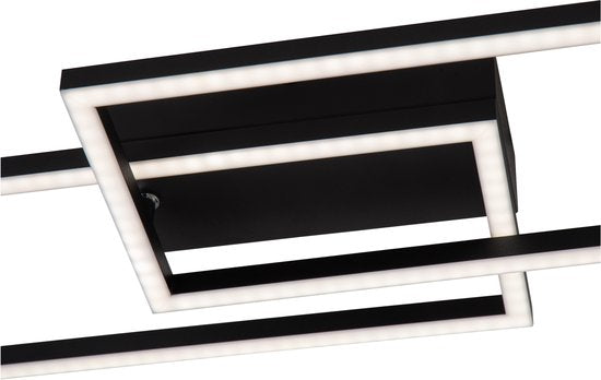Lucide ARIANNE - Plafonnière (Plafondlamp) - LED - CCT - 1x23W 2700K/4000K - Zwart