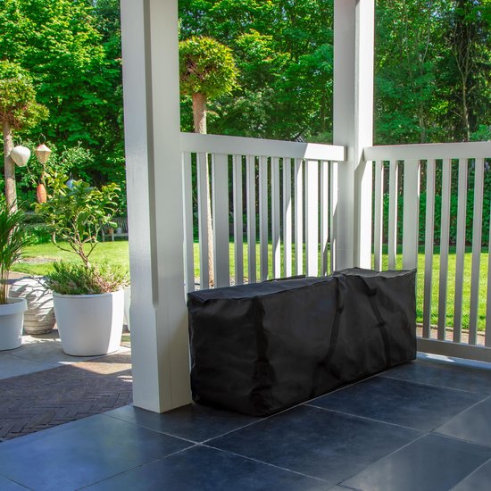 VONROC Premium opbergtas voor tuinstoel/tuinset kussens XL – 200x75x60cm – Voor 6 tot 8 kussens