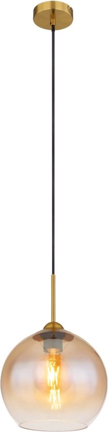 Globo - hanglamp - JAMESSA - amberkleurig - glas - Ø 25cm - E27 - 15788H
