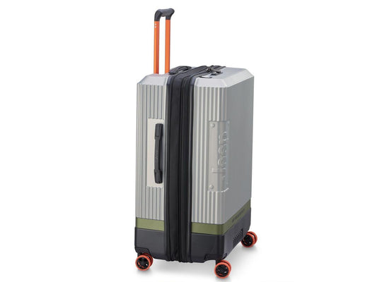Jeep Trolley Koffer - Uitbreidbaar - maat L - Silver 76 cm