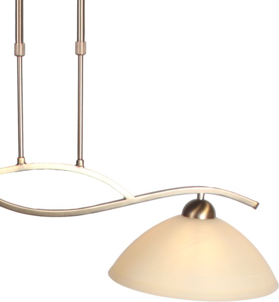 Steinhauer - hanglamp - Anthea - brons - glas metaal - design lamp - E27 - 4325BR