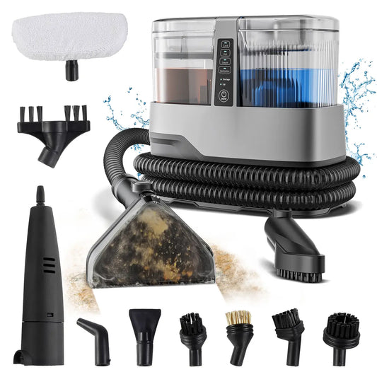 Omeser C688B 1800 W Stoomreiniger - 17 kPa - 13-in-1 - Voor Tapijt, Bank en Autostoelen