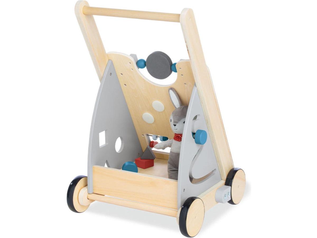 Pinolino Titus Houten Loopwagen - Activity Walker - Grijs