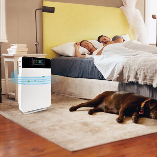 Livington AirPurifier - Luchtreiniger 30 m² Wit - 6-delig filtersysteem - HEPA-filter, actief koolfilter, UV-filter, ionisator
