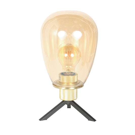 Steinhauer tafellamp Reflexion - amberkleurig - metaal - 15 cm - E27 fitting - 2682ME