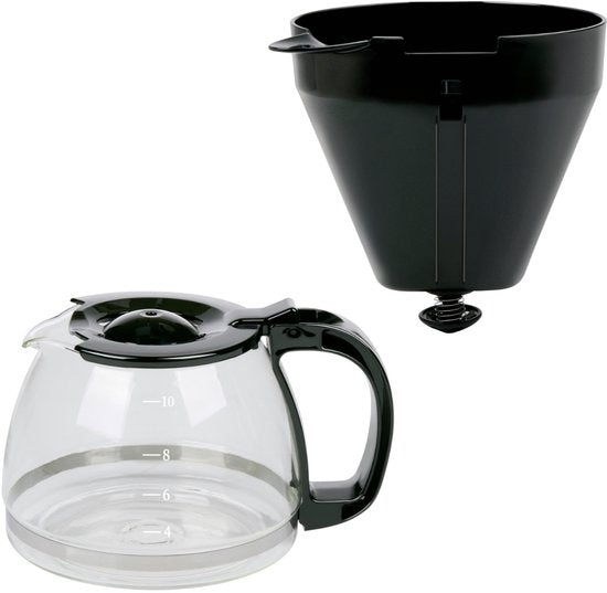 alpina Koffiezetapparaat Filterkoffie 750 W - Koffiemachine met Herbruikbare Koffiezet Filter - Koffiemachine met 1,25 L Glazen Kan - 10 Kopjes Koffie per Keer - Anti-Druppel Koffiemaker