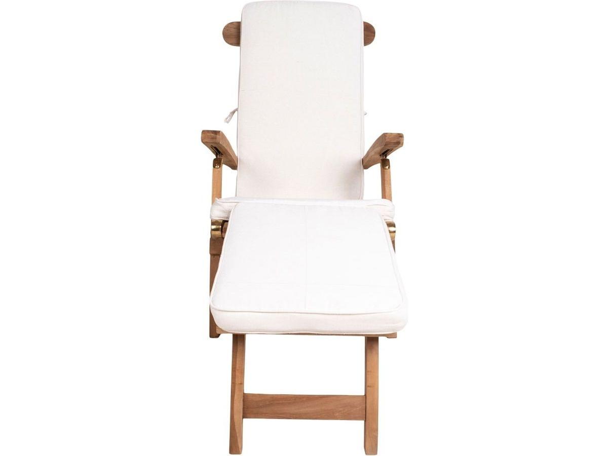 House Nordic Arrecife Kussen voor Ligstoel - Katoen - Wit - 50 x 120 cm