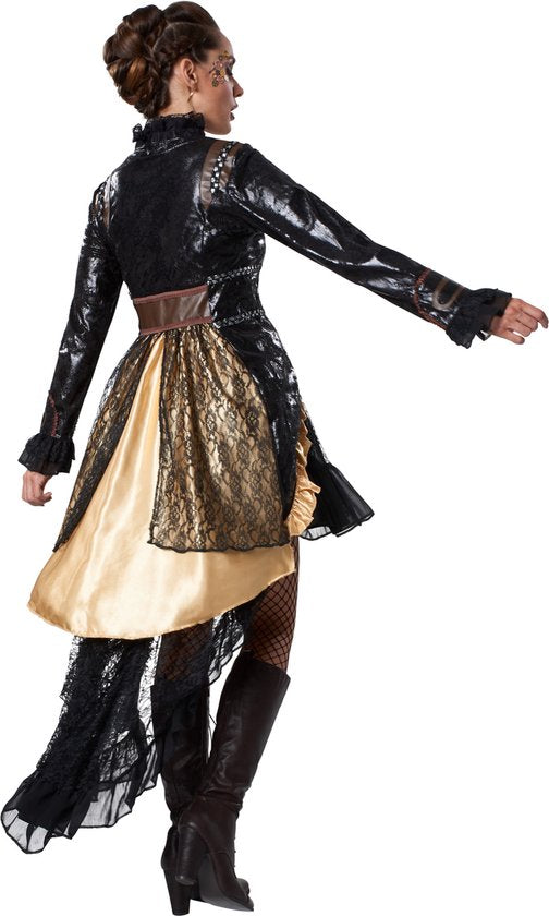Dressforfun Steampunk rebel M - verkleedkleding kostuum halloween verkleden feestkleding carnavalskleding carnaval feestkledij partykleding - 302326